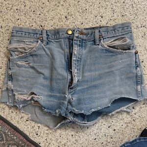 Distressed Denim Women Shorts